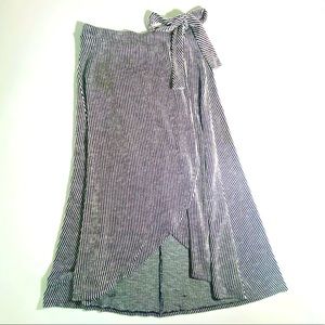 Wrap skirt Pin Striped